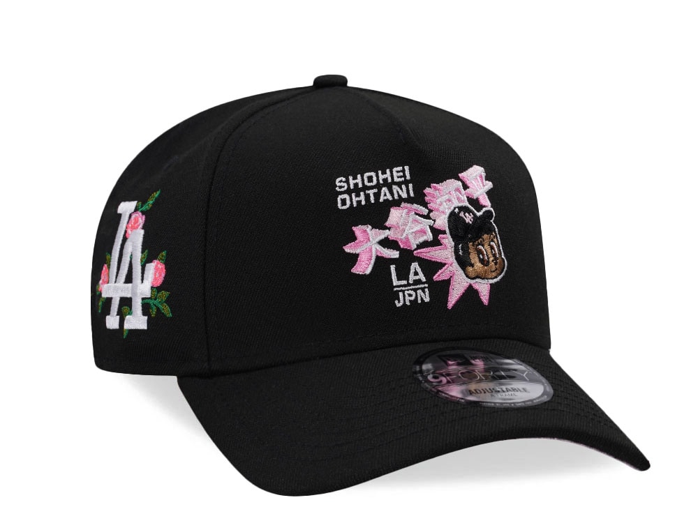 New Era Los Angeles Dodgers Ohtani Black Pink Prime Edition 9Forty A Frame Snapback Cap